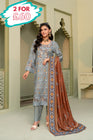 Munira Embroidered Dhanak 3 Piece Suit MUN767
