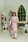 Munira Embroidered Dhanak 3 Piece Suit MUN769