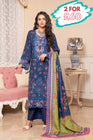 Munira Embroidered Dhanak 3 Piece Suit MUN759