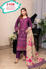 Munira Embroidered Dhanak 3 Piece Suit MUN760