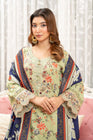 Munira Embroidered Dhanak 3 Piece Suit MUN763