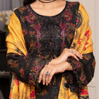 Munira Embroidered Dhanak 3 Piece Suit MUN765