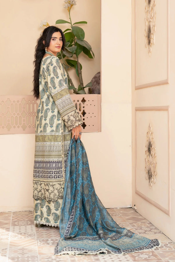 Munira Embroidered Lawn 3 Piece Suit MUN757