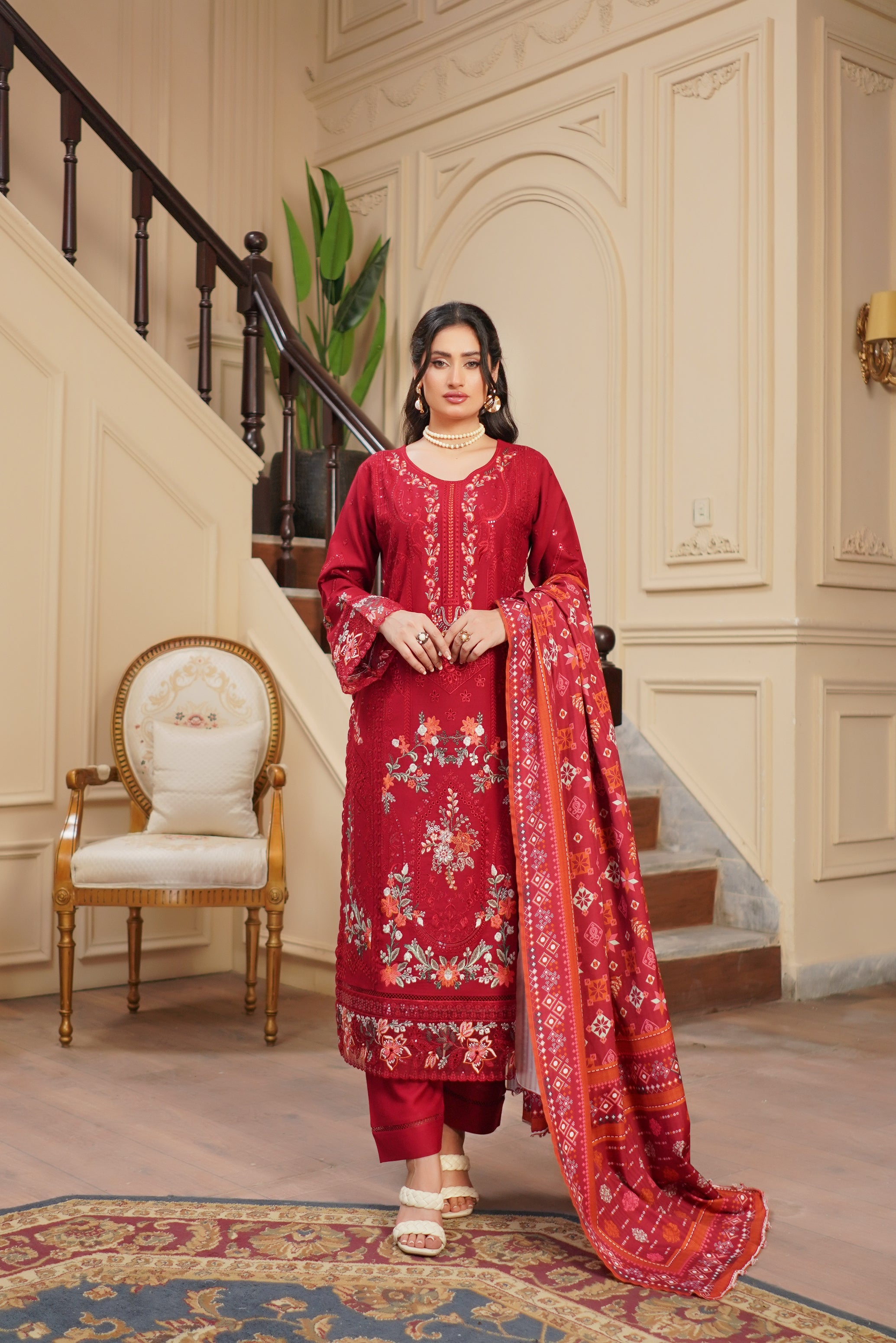 Munira Festive Dhanak 3 Piece Suit MUN721