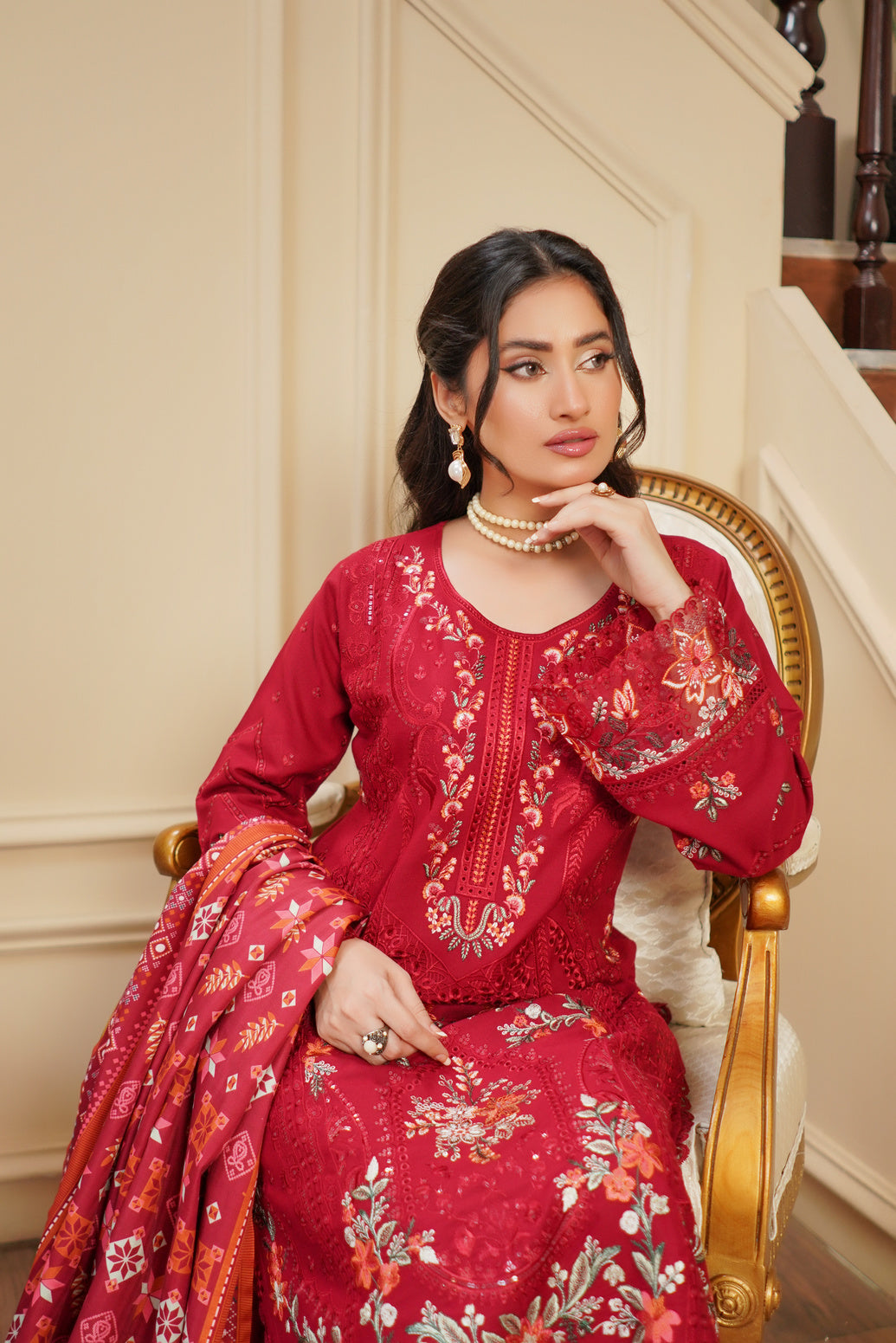 Munira Festive Dhanak 3 Piece Suit MUN721