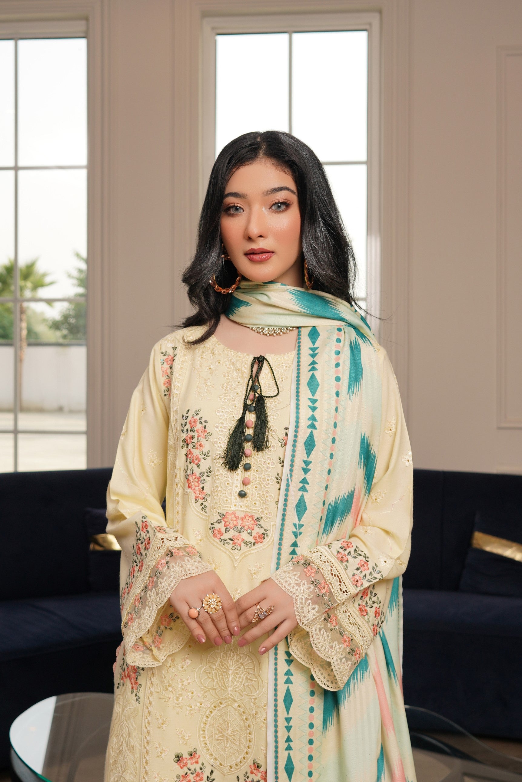 Munira Festive Dhanak 3 Piece Suit MUN704