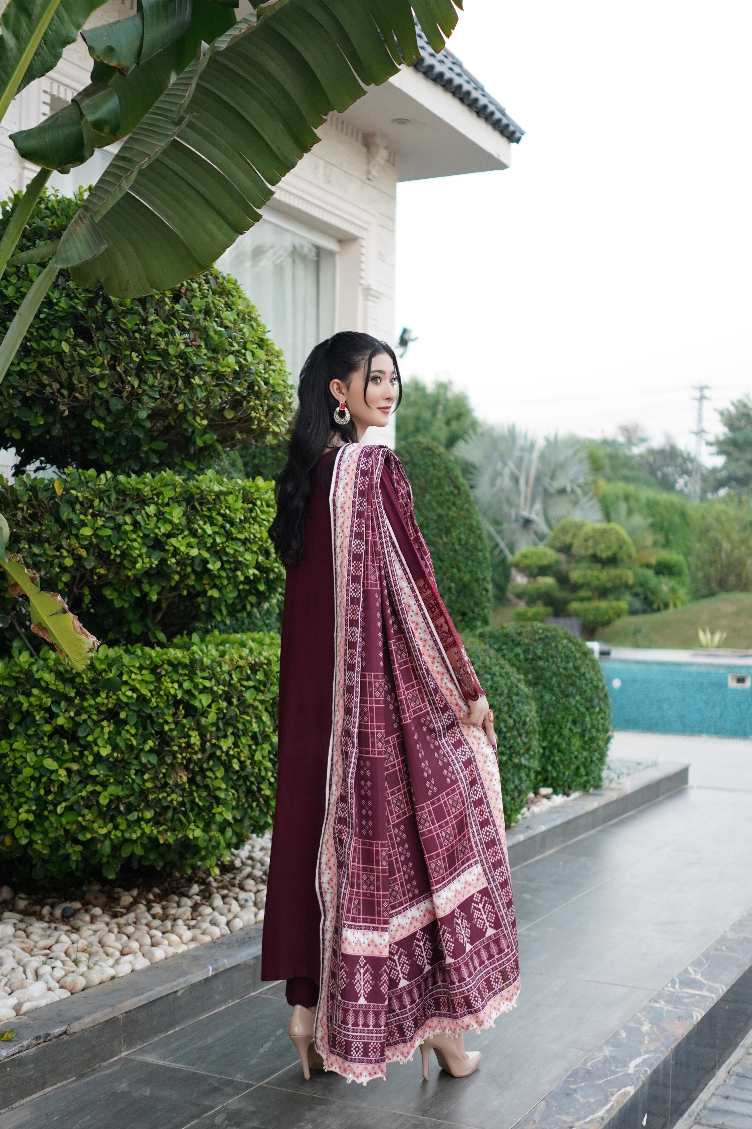 Munira Festive Dhanak 3 Piece Suit MUN706
