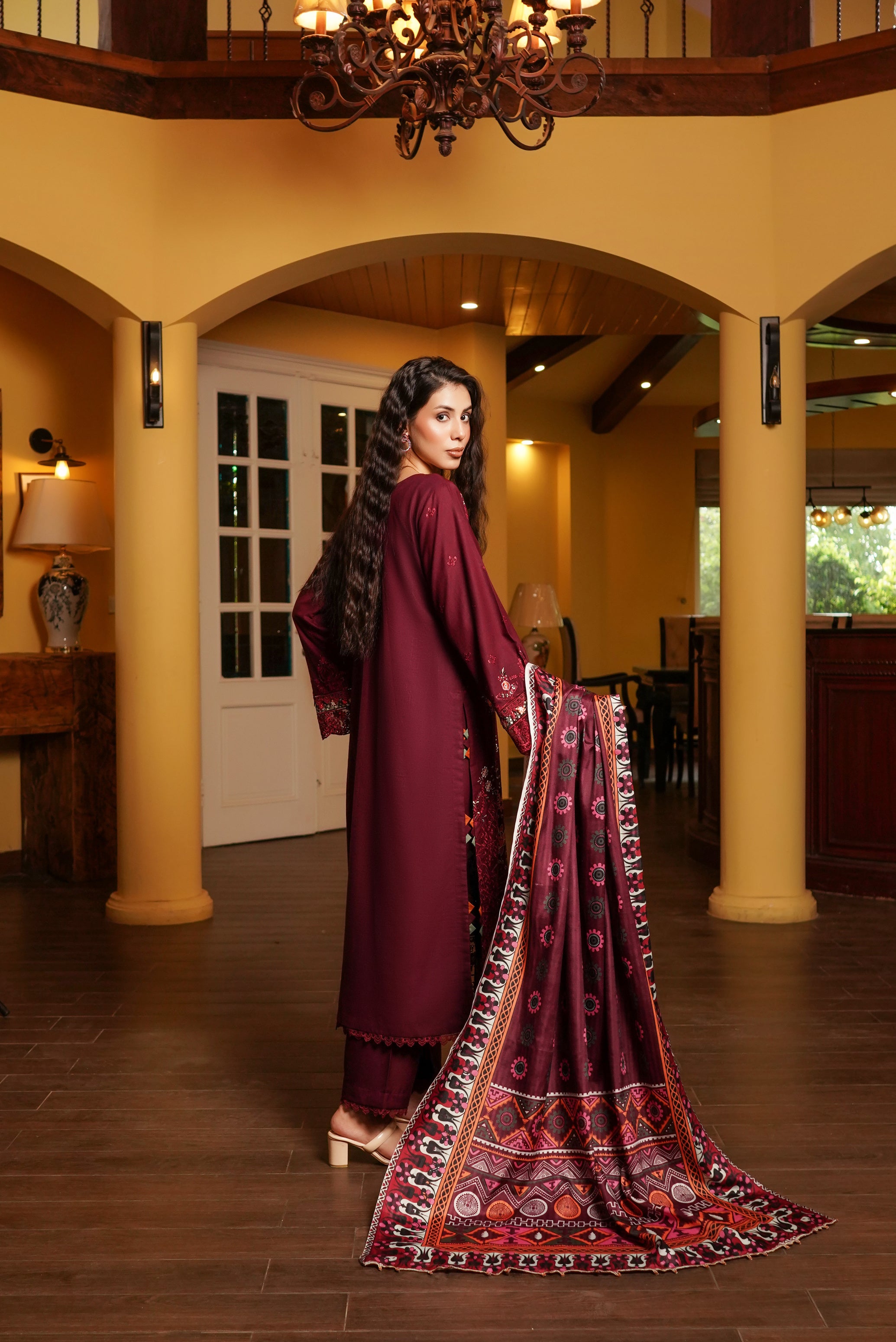 Munira Festive Dhanak 3 Piece Suit MUN698