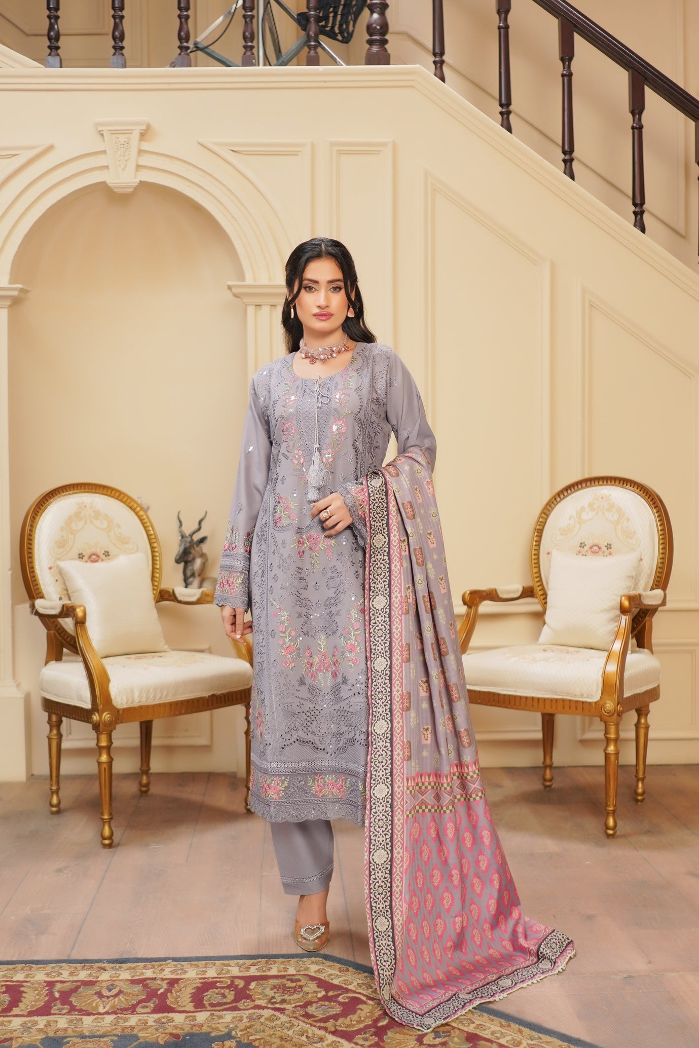 Munira Festive Dhanak 3 Piece Suit MUN717