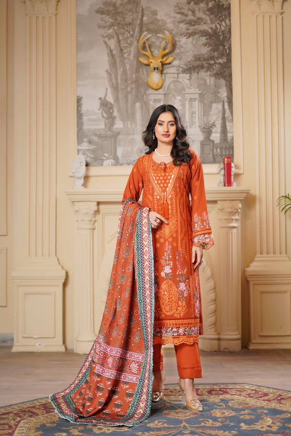Munira Festive Dhanak 3 Piece Suit MUN719