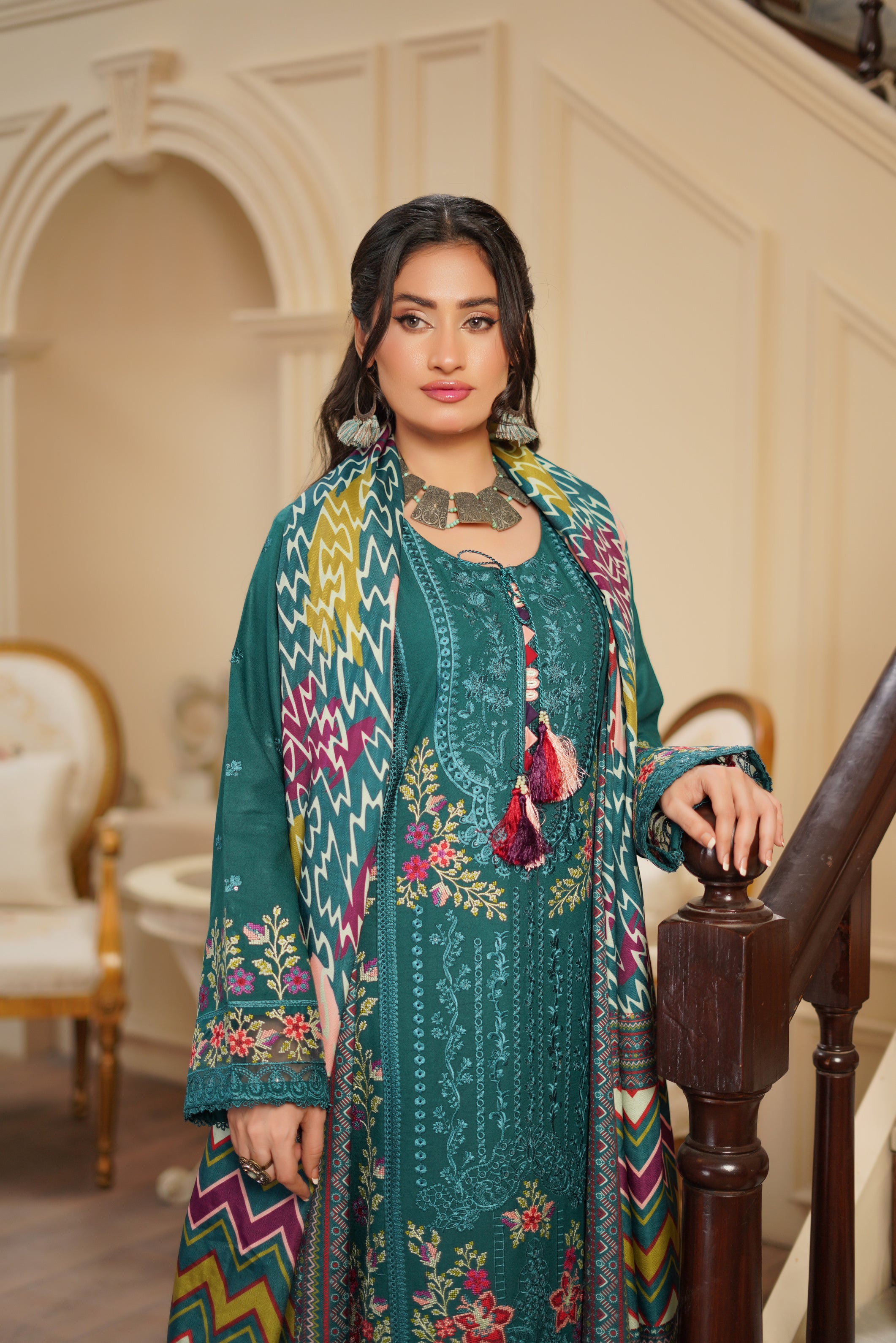 Munira Festive Dhanak 3 Piece Suit MUN716