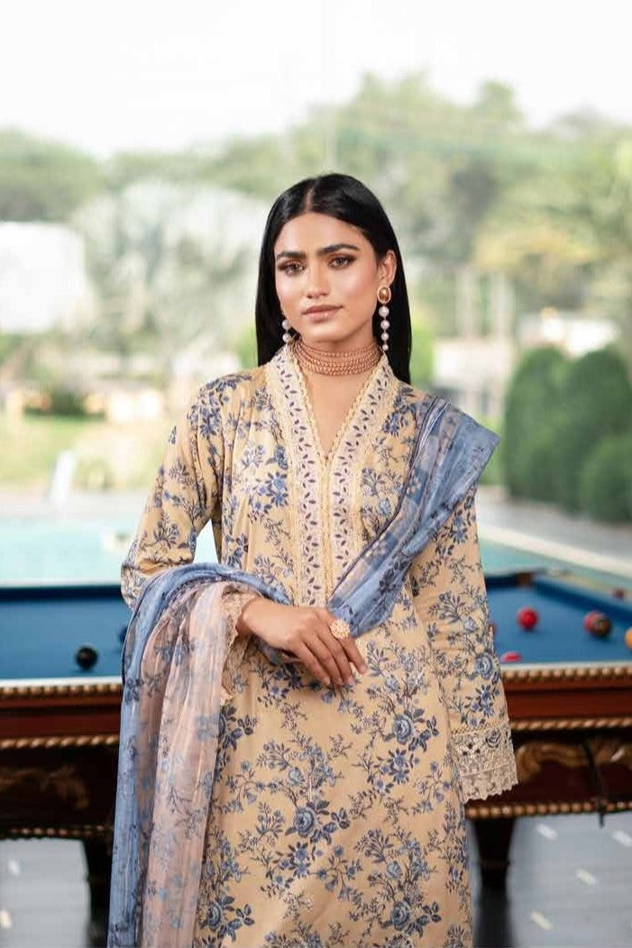 Munira Embroidered Lawn 3 Piece Suit MUN636
