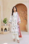 Munira Embroidered Dhanak 3 Piece Suit MUN727