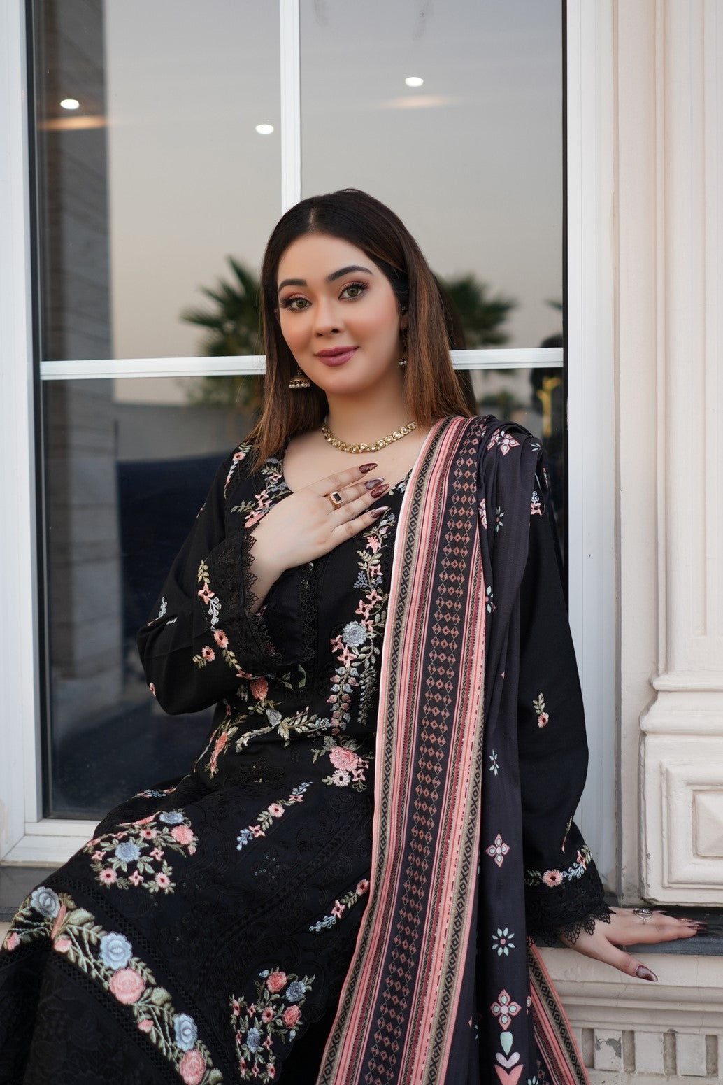 Munira Festive Dhanak 3 Piece Suit MUN703