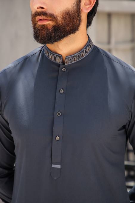 Gem Embroidered Pakistani Mens Kurta Trousers Suit GEM03