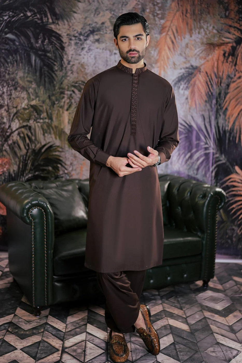 Gem Embroidered Pakistani Mens Shalwar Kameez GEM01