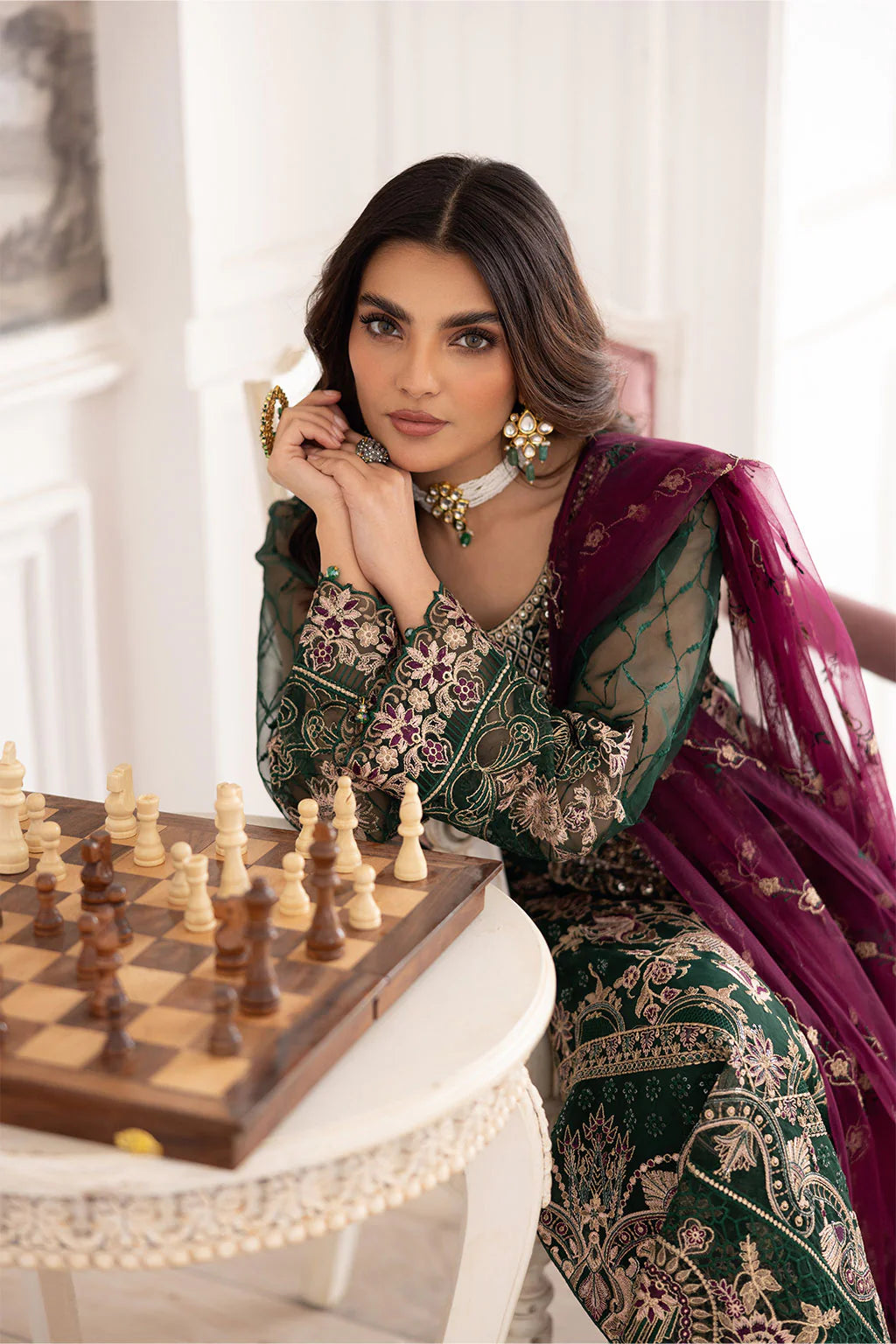 Ramsha Embellished Organza Wedding Wear RAM03