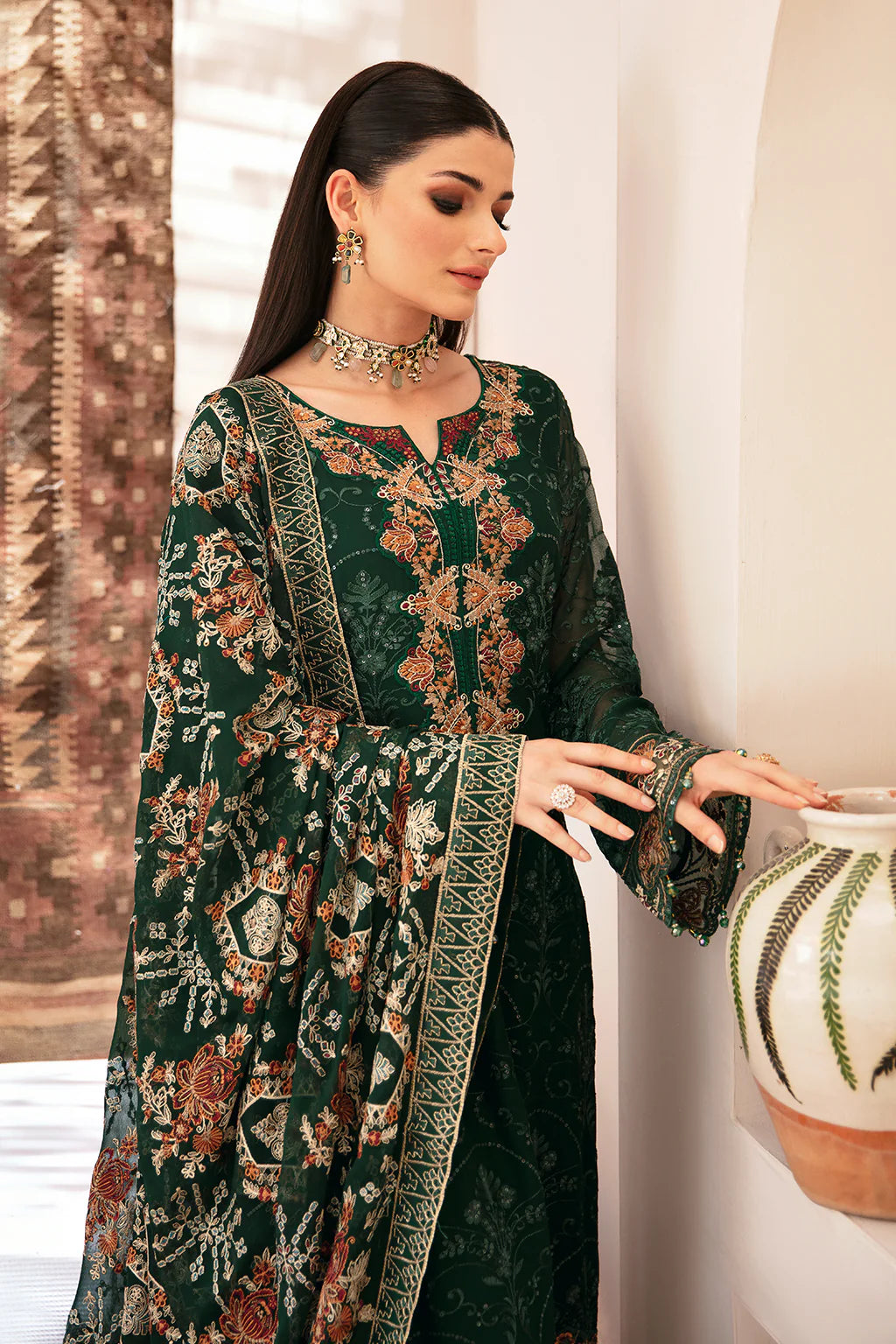 Ramsha Embroidered Chiffon Wedding Wear RAM07