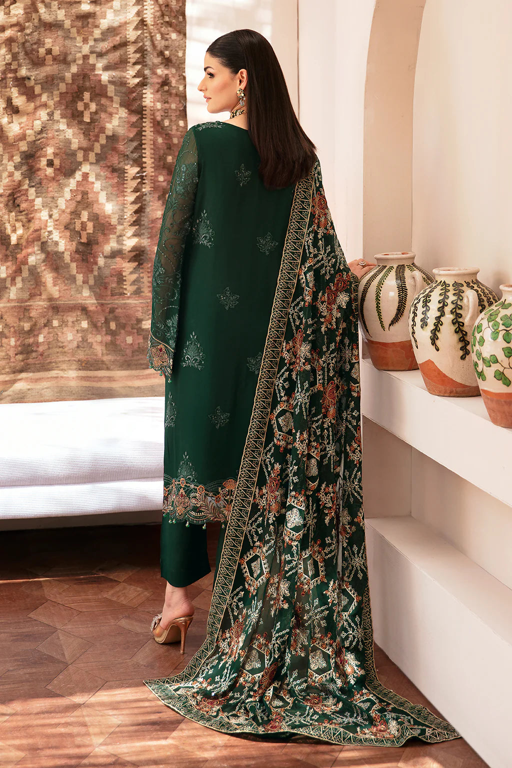 Ramsha Embroidered Chiffon Wedding Wear RAM07
