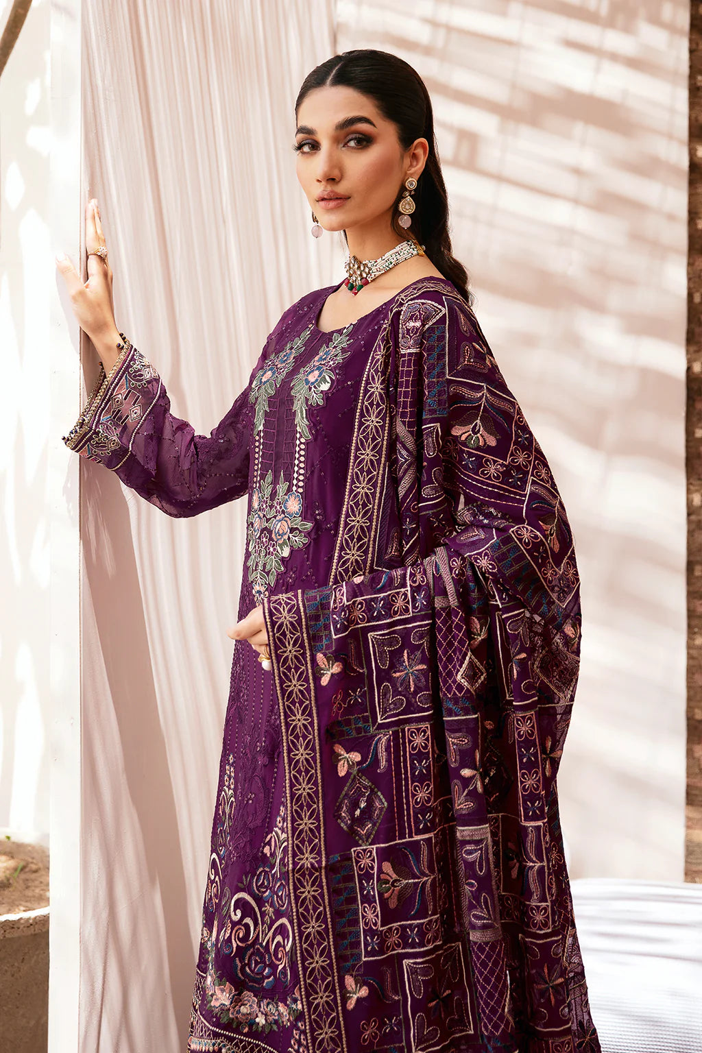 Ramsha Embroidered Chiffon Wedding Wear RAM08