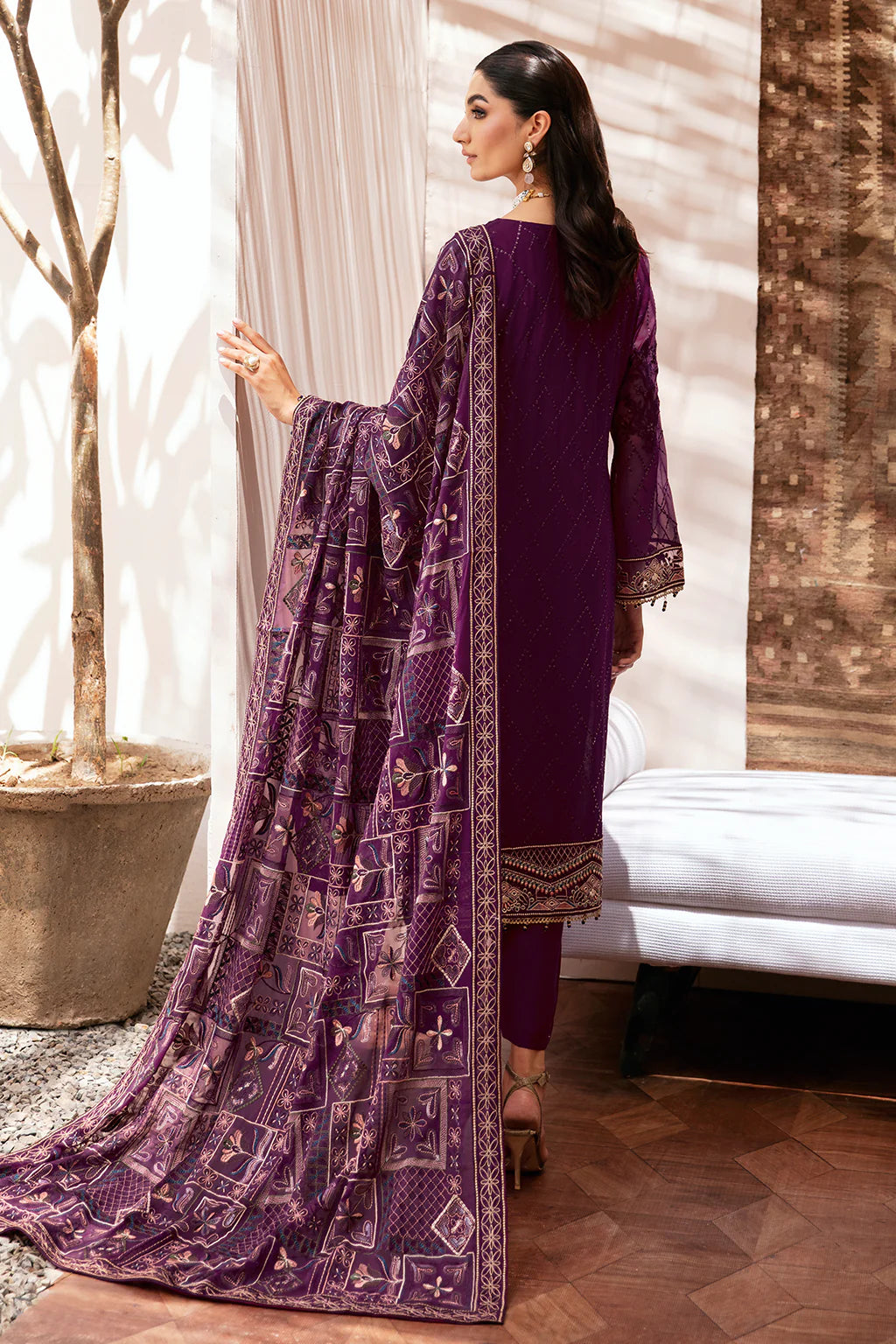 Ramsha Embroidered Chiffon Wedding Wear RAM08