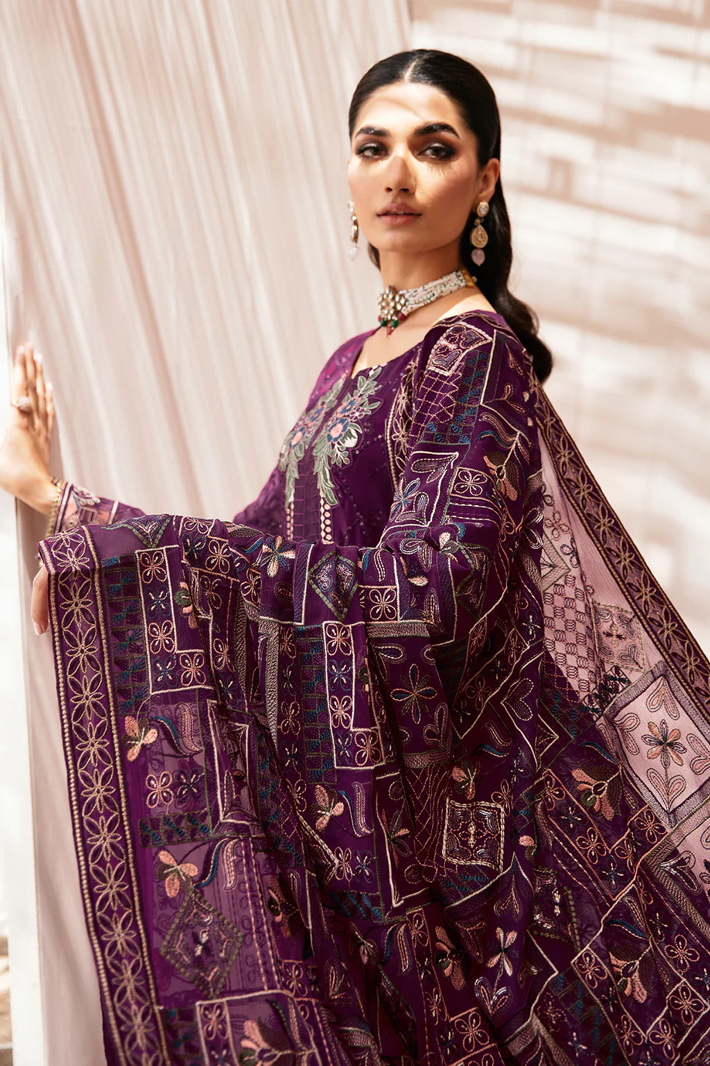 Ramsha Embroidered Chiffon Wedding Wear RAM08