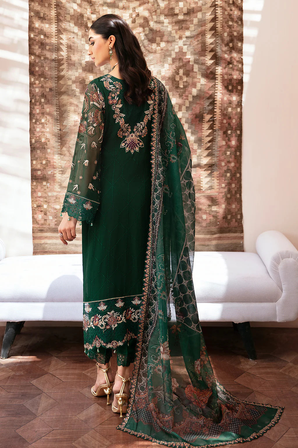 Ramsha Embroidered Chiffon Wedding Wear RAM09
