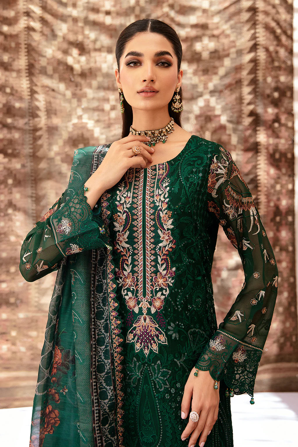 Ramsha Embroidered Chiffon Wedding Wear RAM09