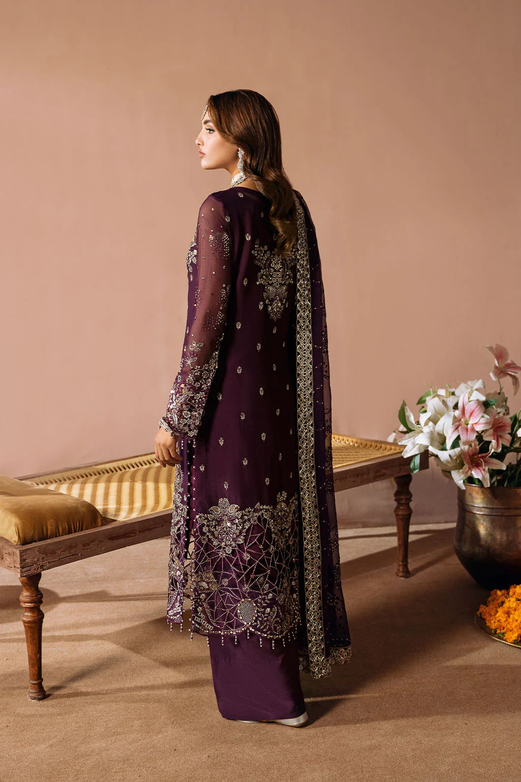 Ramsha Embroidered Chiffon Wedding Wear RAM05