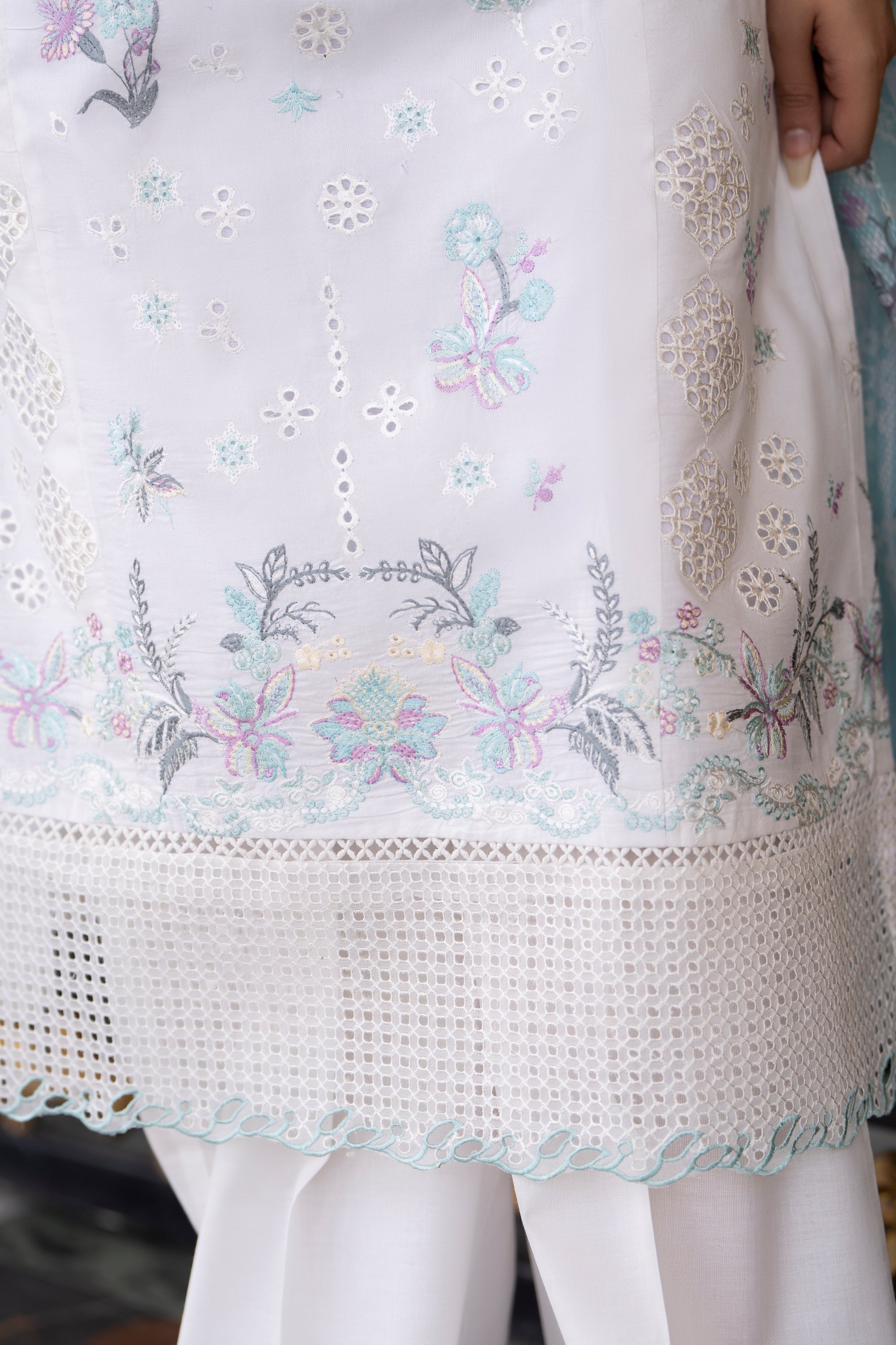 Raniya H Embroidered Cotton 3 Piece Suit RAH20