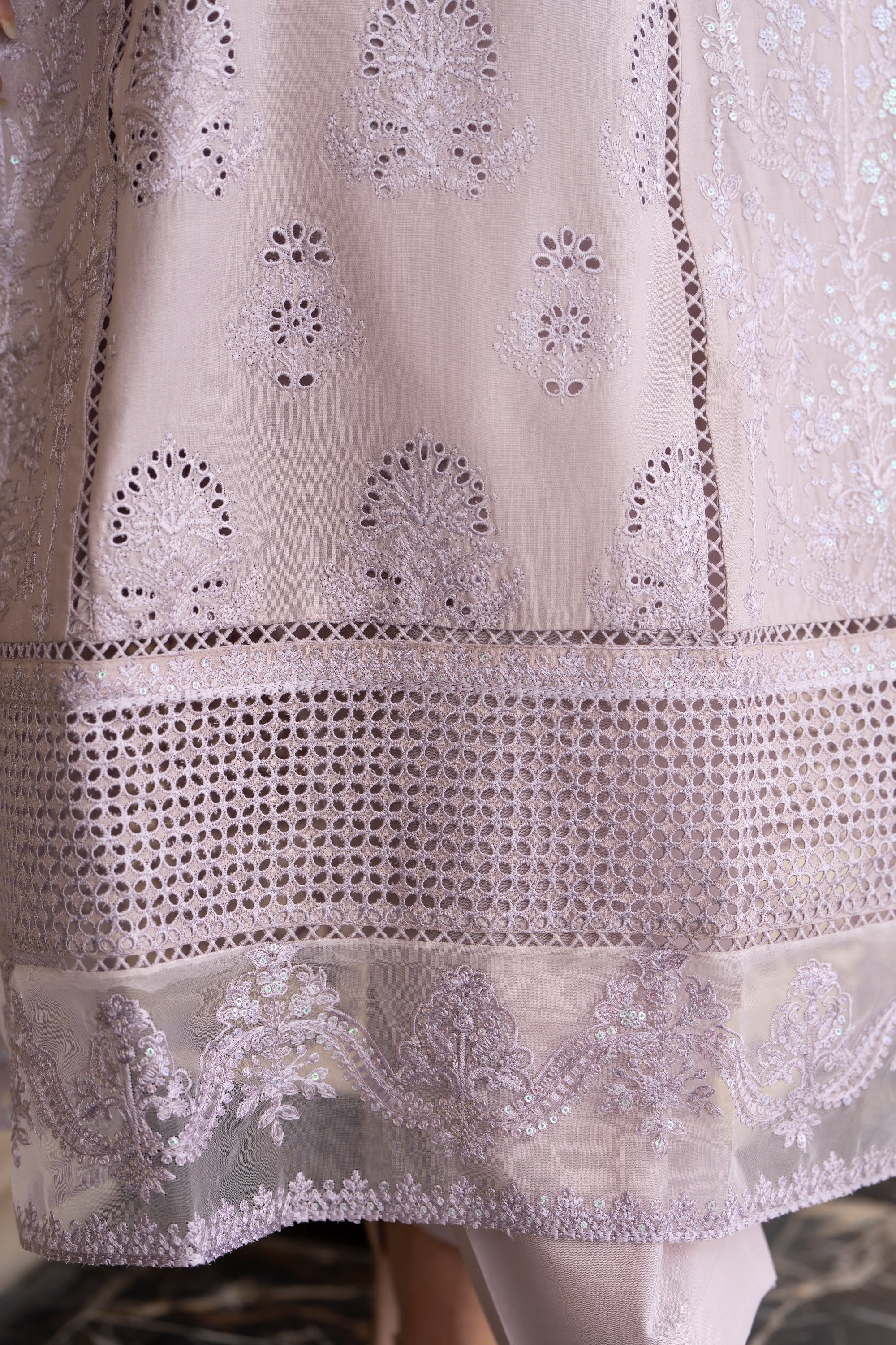 Raniya H Embroidered Cotton 3 Piece Dress RAH22