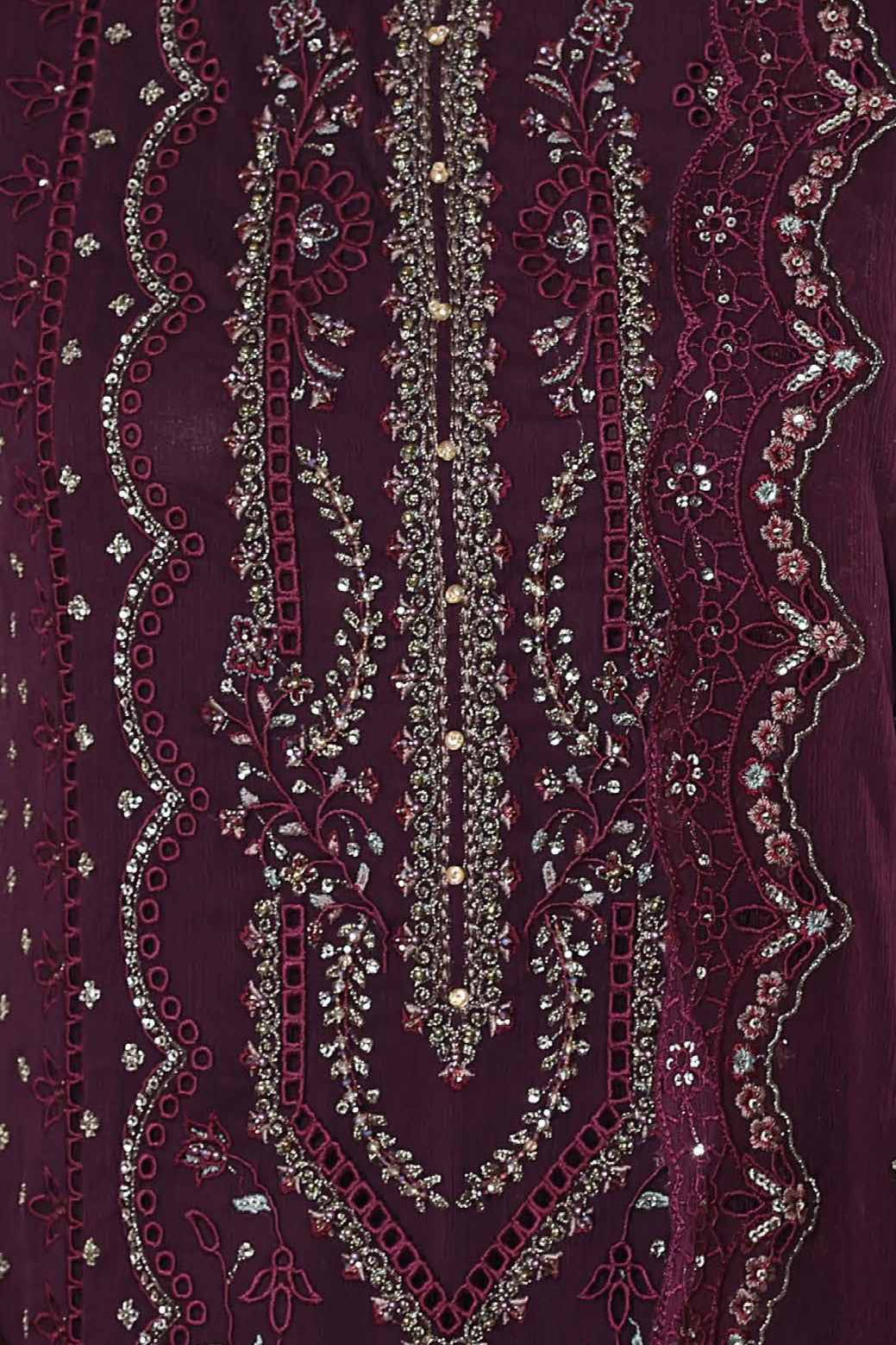 Sada Bahar Embellished Chiffon Party Wear SBA238