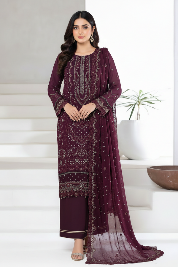 Sada Bahar Embellished Chiffon Party Wear SBA238