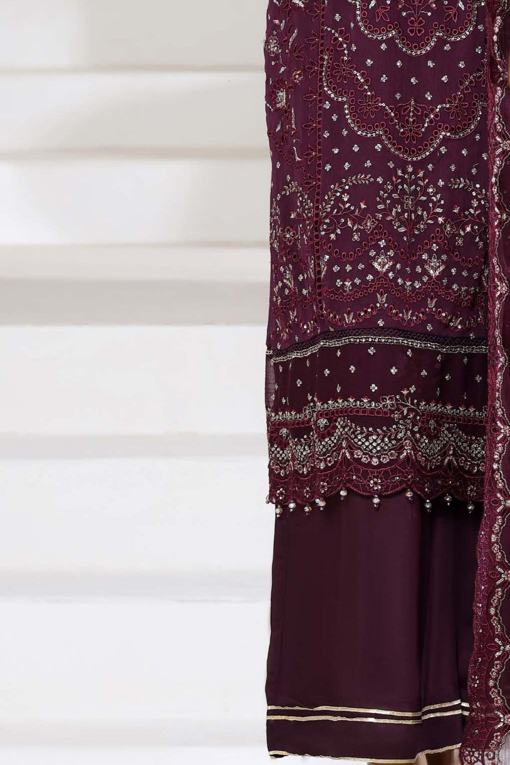 Sada Bahar Embellished Chiffon Party Wear SBA238