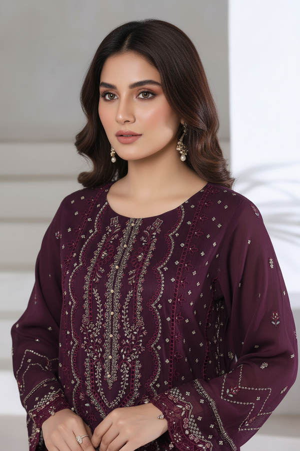 Sada Bahar Embellished Chiffon Party Wear SBA238