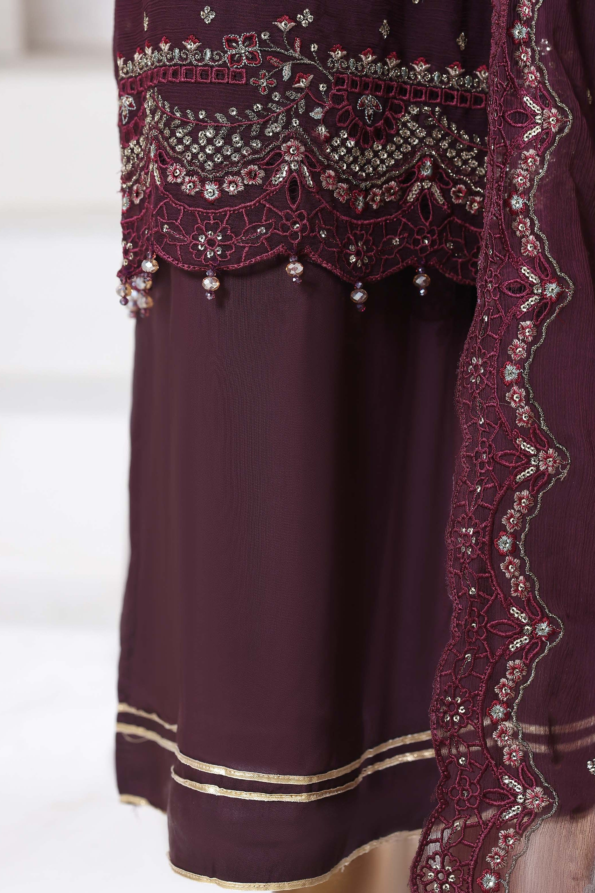 Sada Bahar Embellished Chiffon Party Wear SBA238