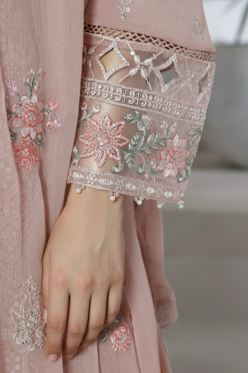 Sada Bahar Embellished Chiffon Party Wear SBA236