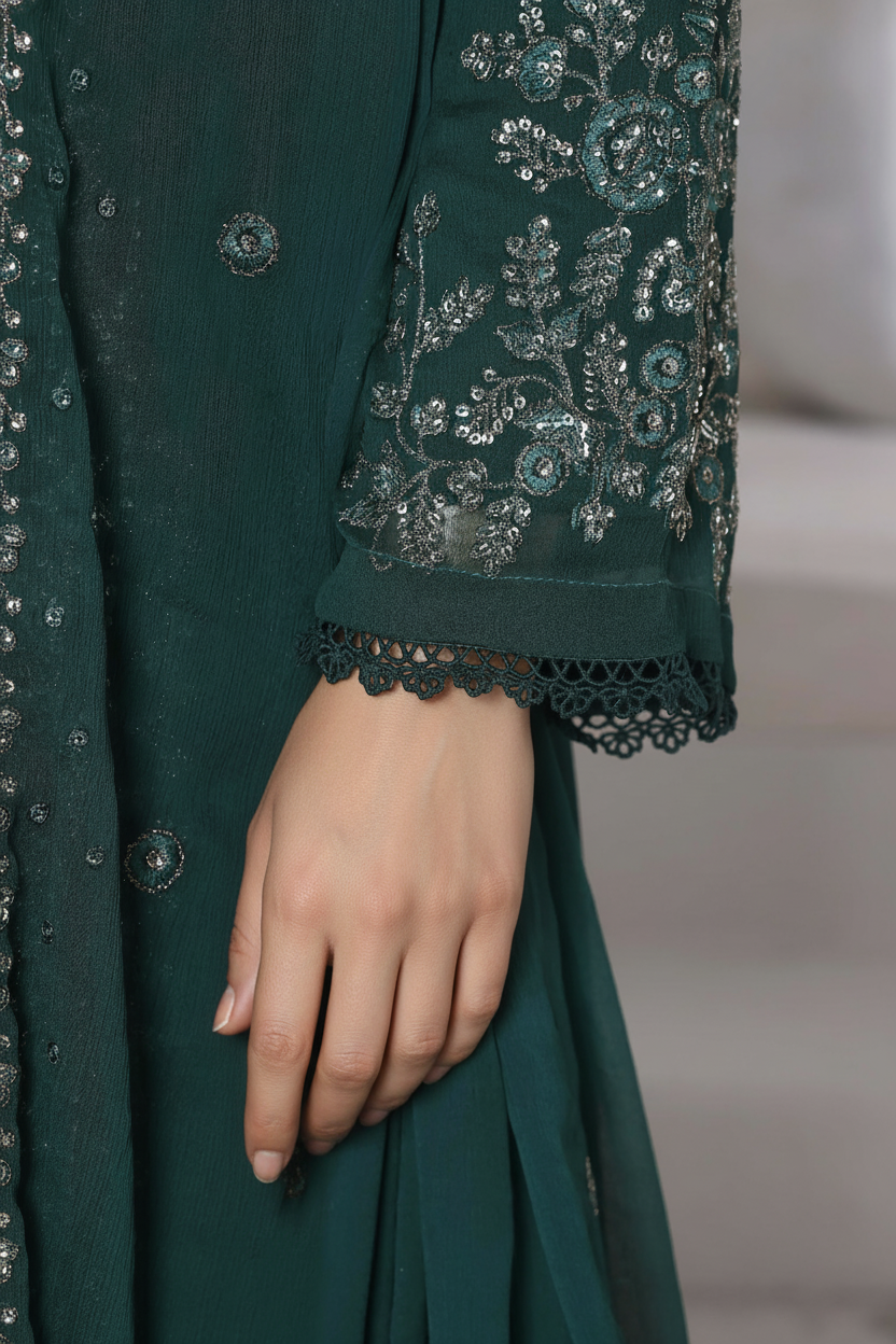 Sada Bahar Embellished Chiffon Party Wear SBA237