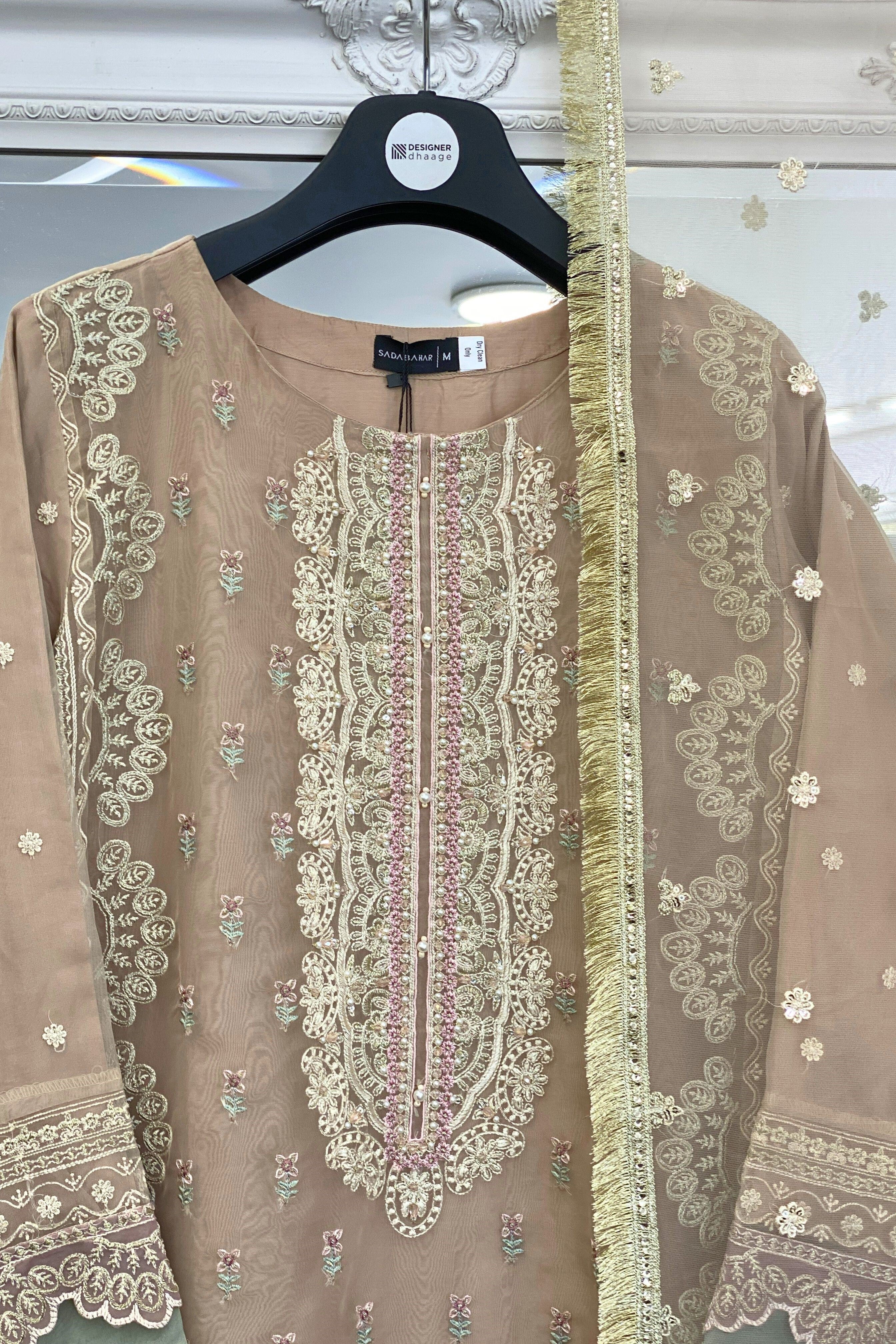 Sada Bahar Embroidered Organza Party Wear SBA192