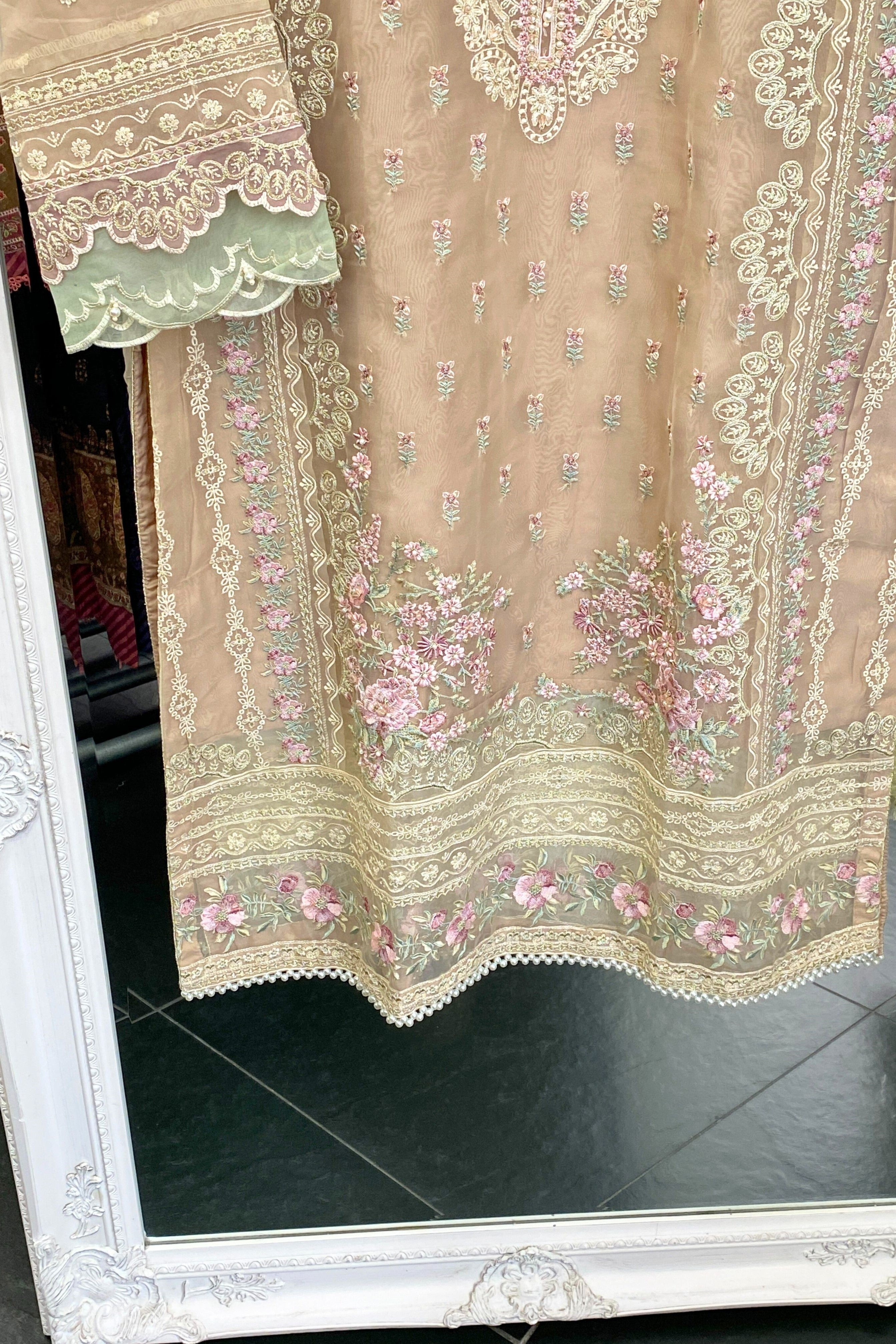 Sada Bahar Embroidered Organza Party Wear SBA192