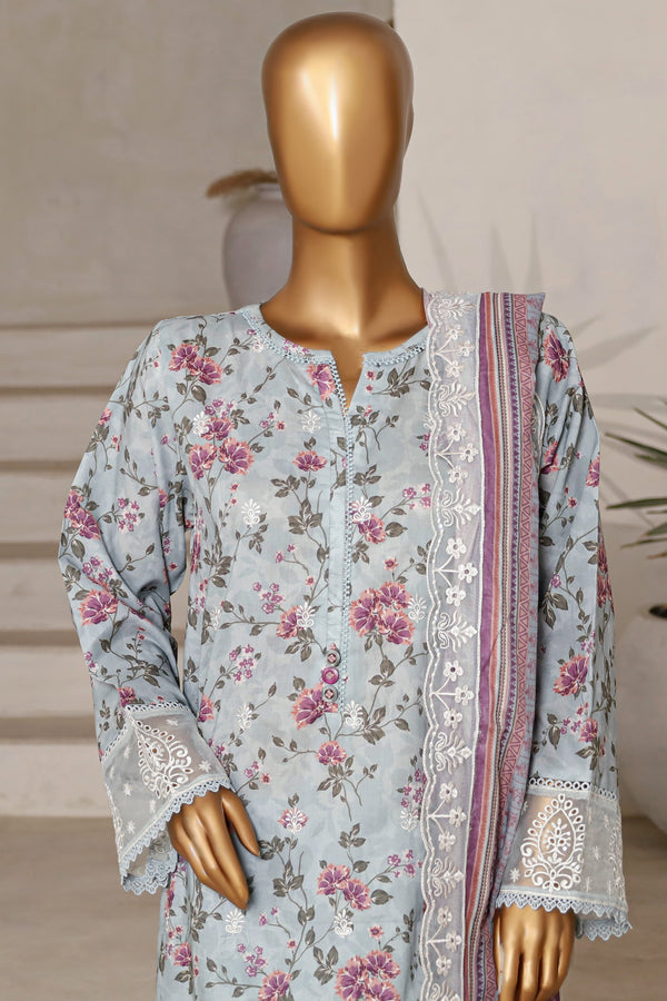 Sada Bahar Embroidered Lawn 3 Piece Suit SBA211