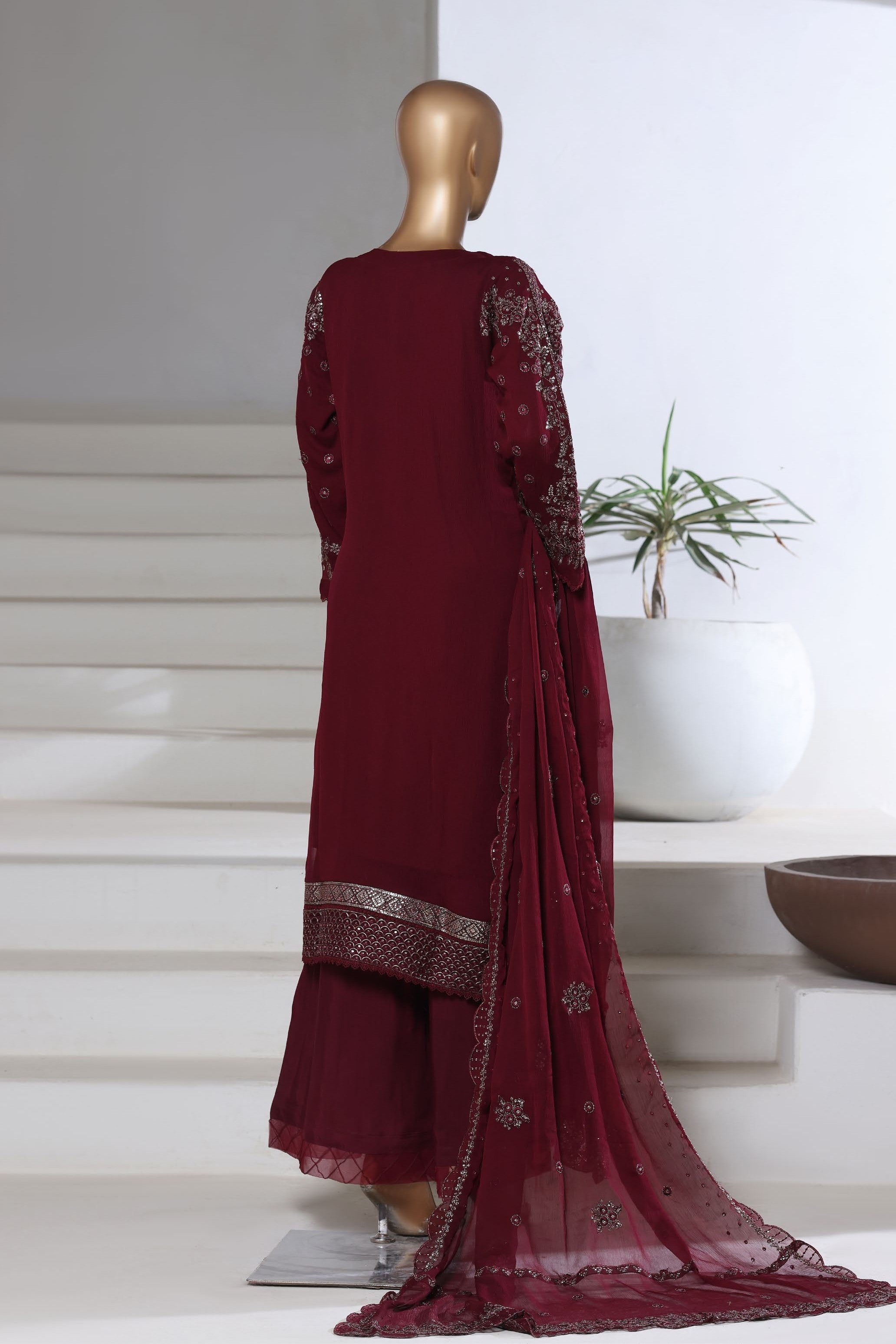 Sada Bahar Embellished Chiffon Party Wear SBA262