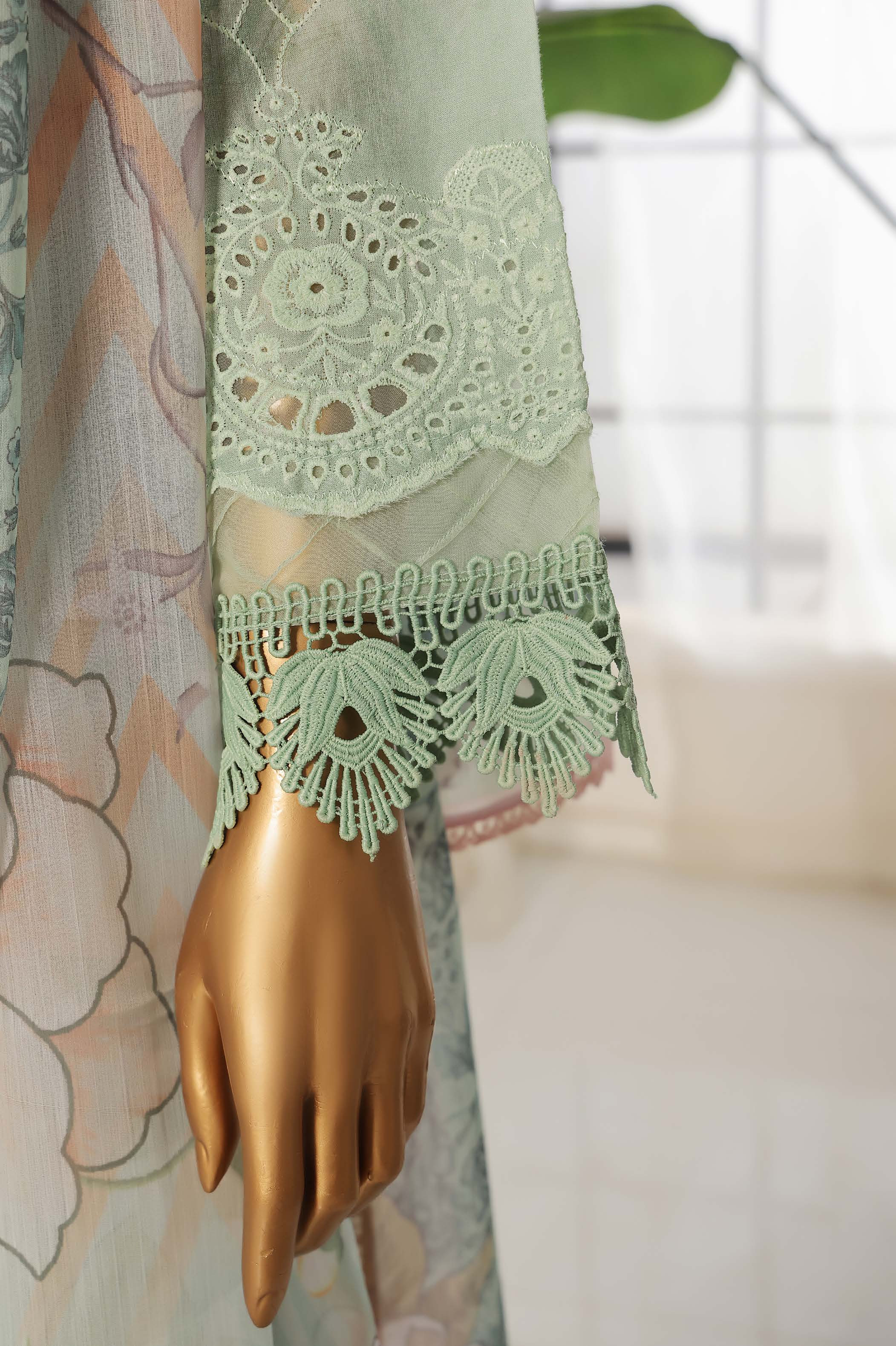 Sada Bahar Printed Embroidered Chikankari Lawn 3 Piece Suit SBA156