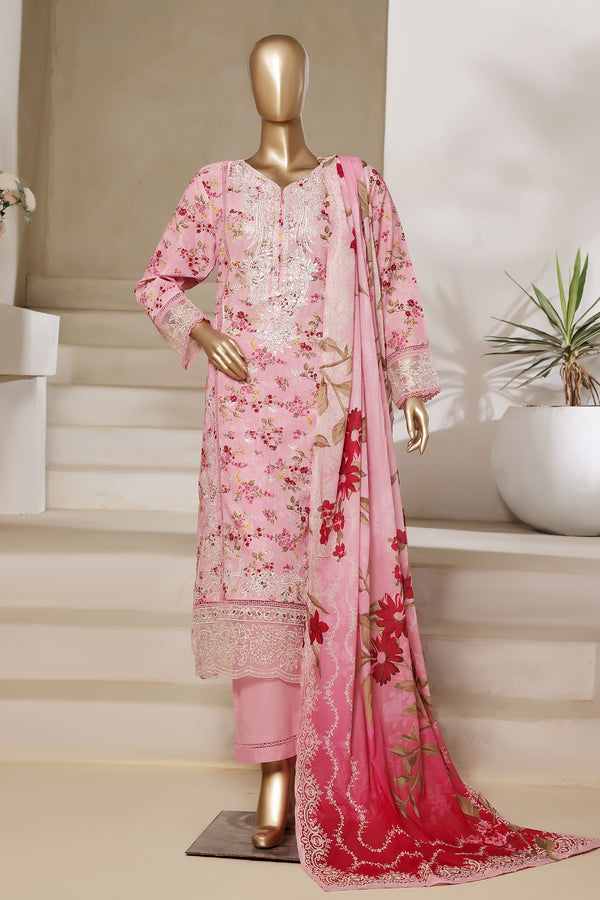 Sada Bahar Embroidered Lawn 3 Piece Suit SBA217
