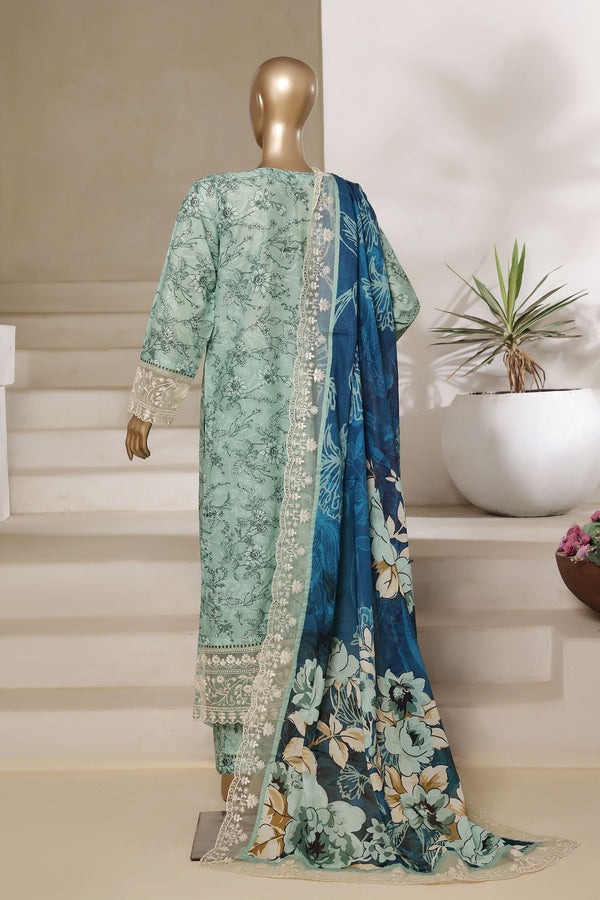 Sada Bahar Embroidered Lawn 3 Piece Suit SBA218