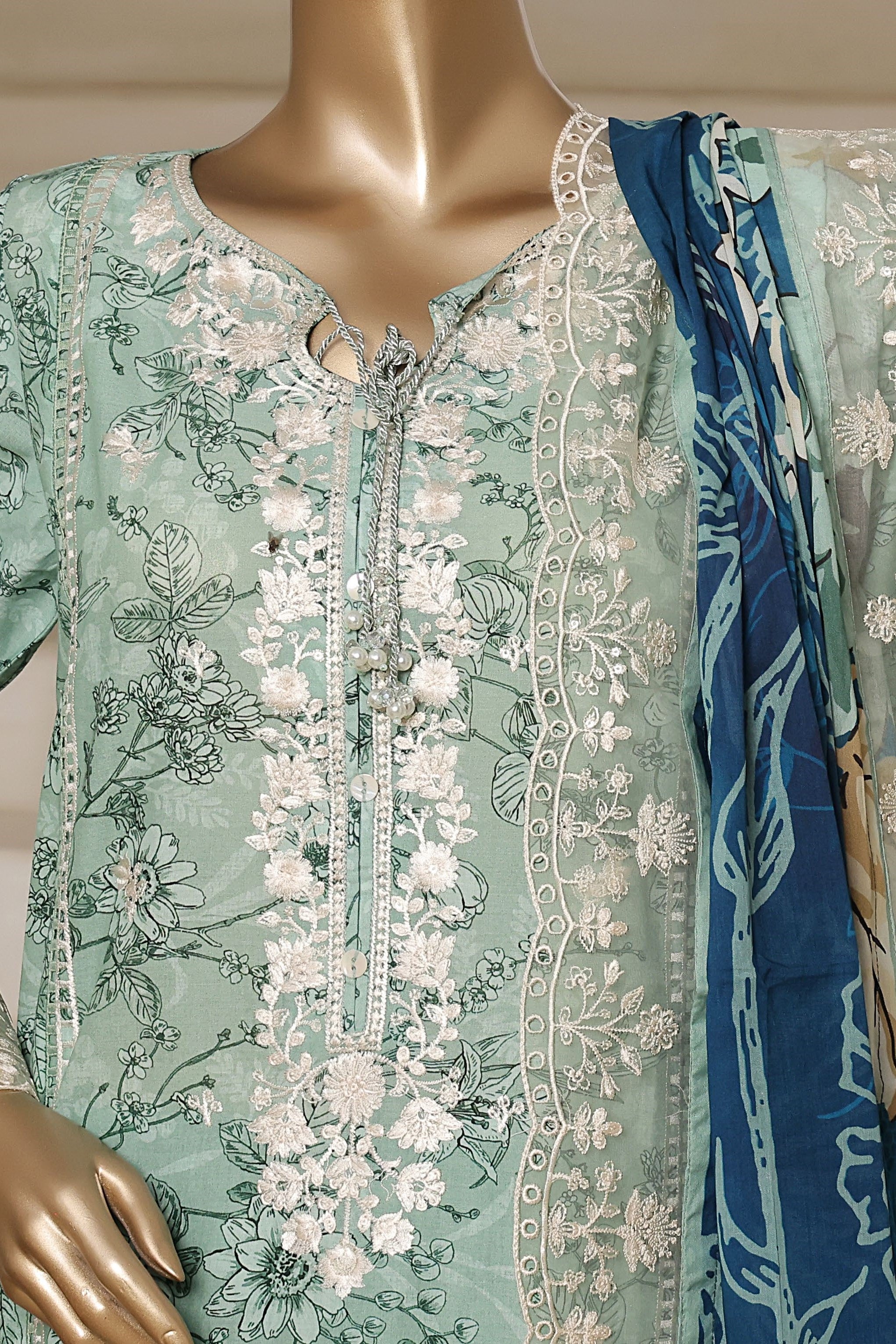 Sada Bahar Embroidered Lawn 3 Piece Suit SBA218