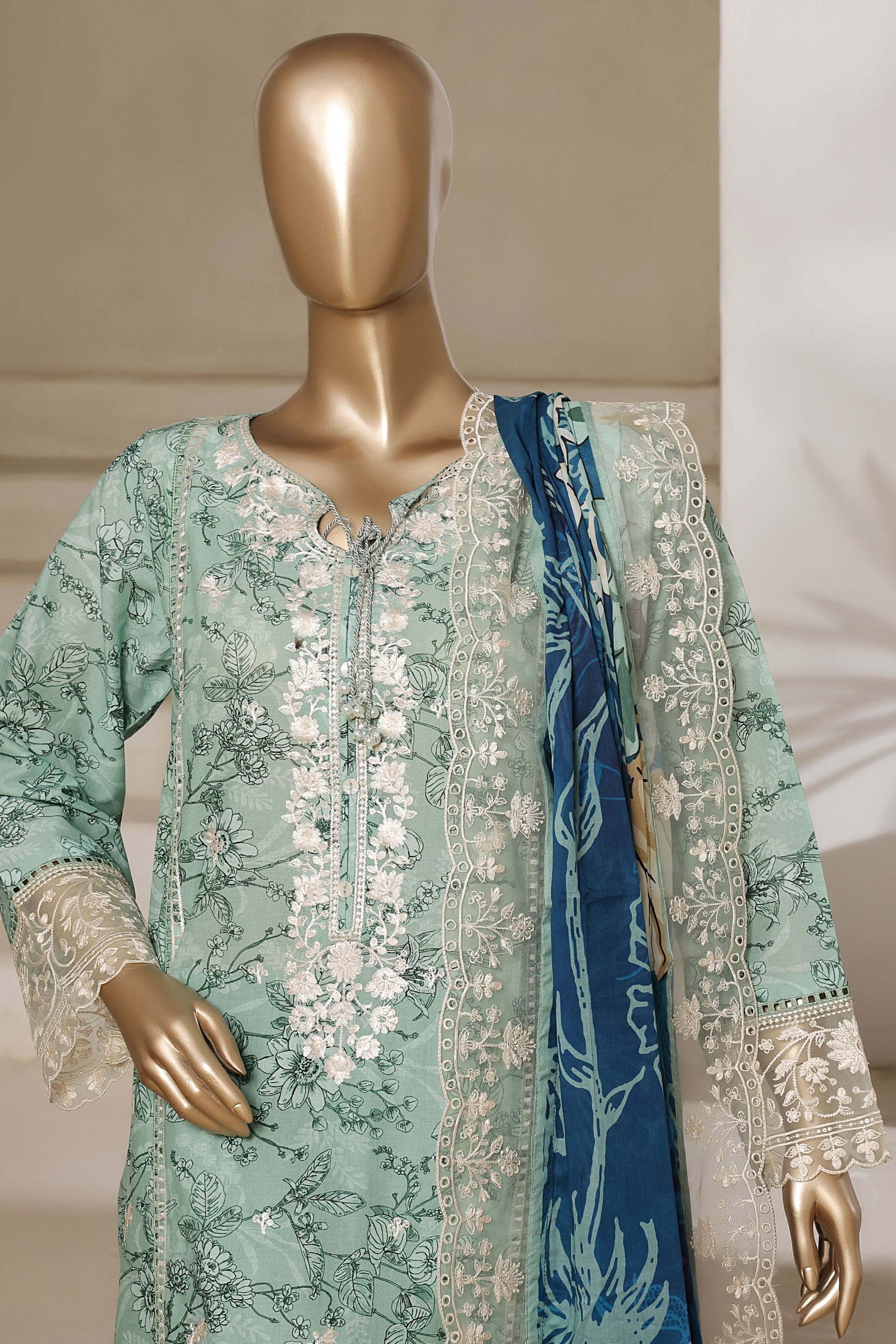 Sada Bahar Embroidered Lawn 3 Piece Suit SBA218