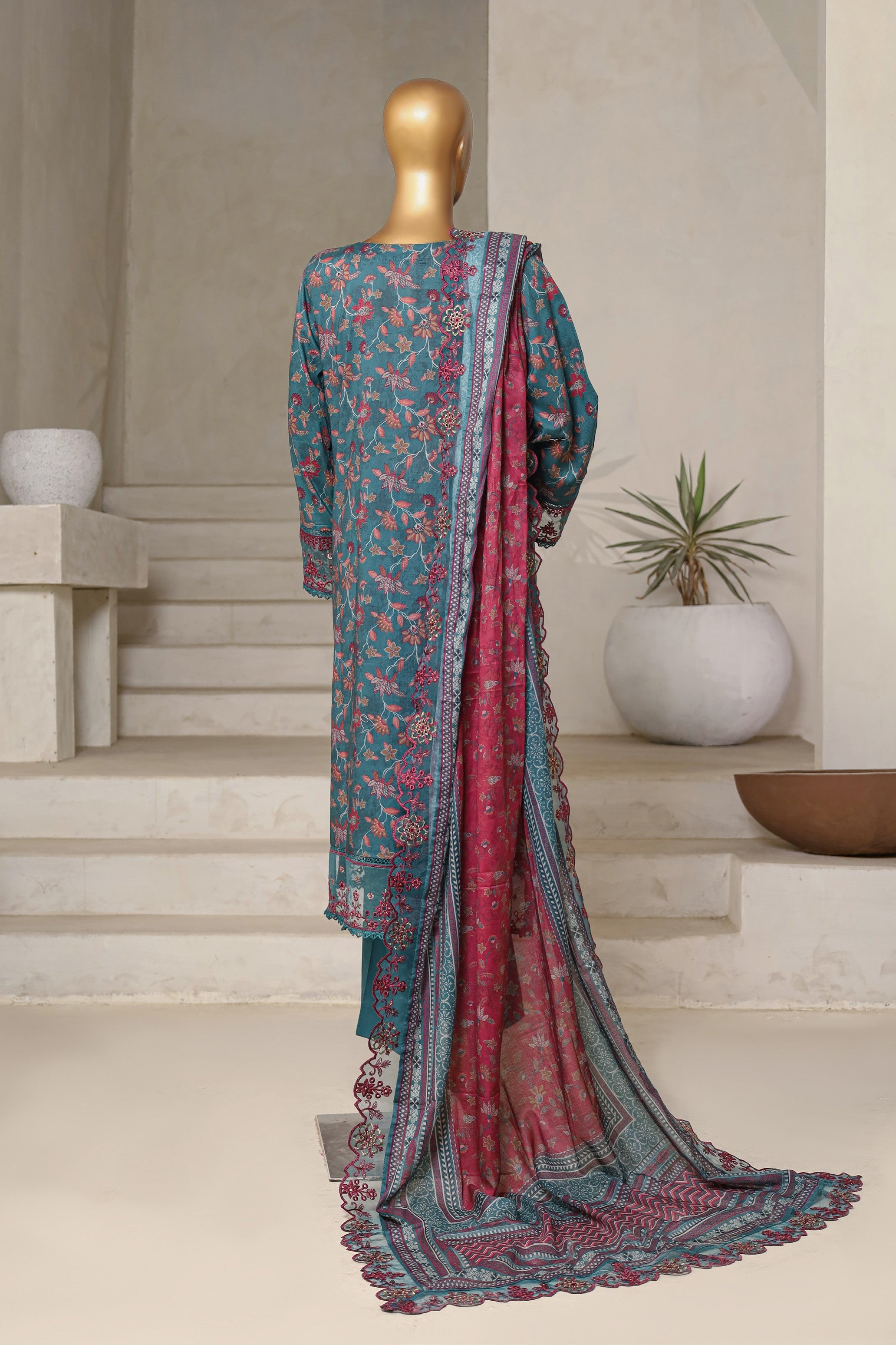 Sada Bahar Embroidered Lawn 3 Piece Suit SBA208