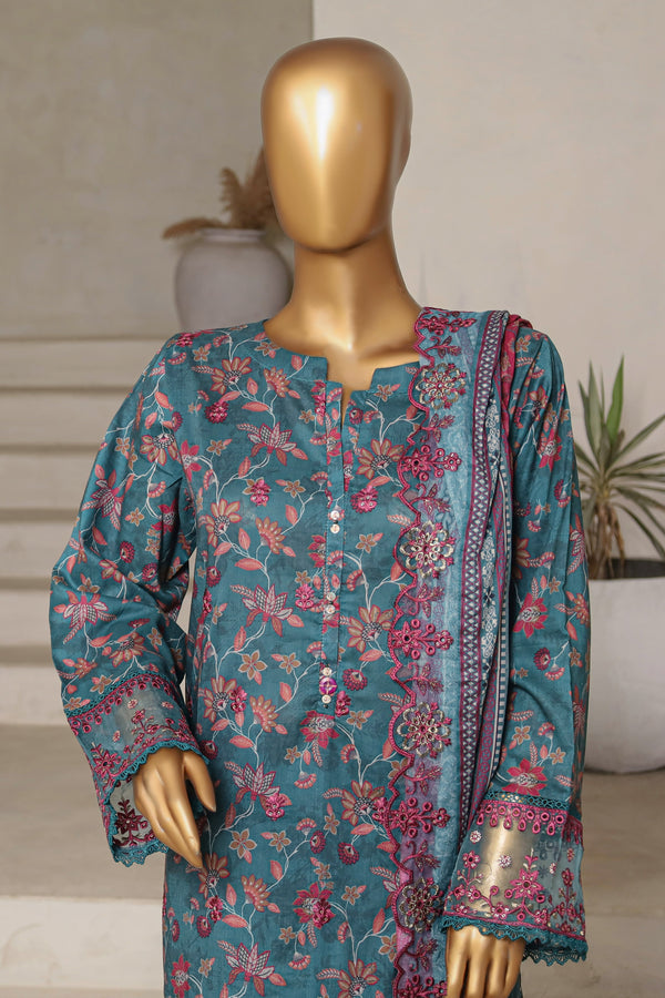 Sada Bahar Embroidered Lawn 3 Piece Suit SBA208