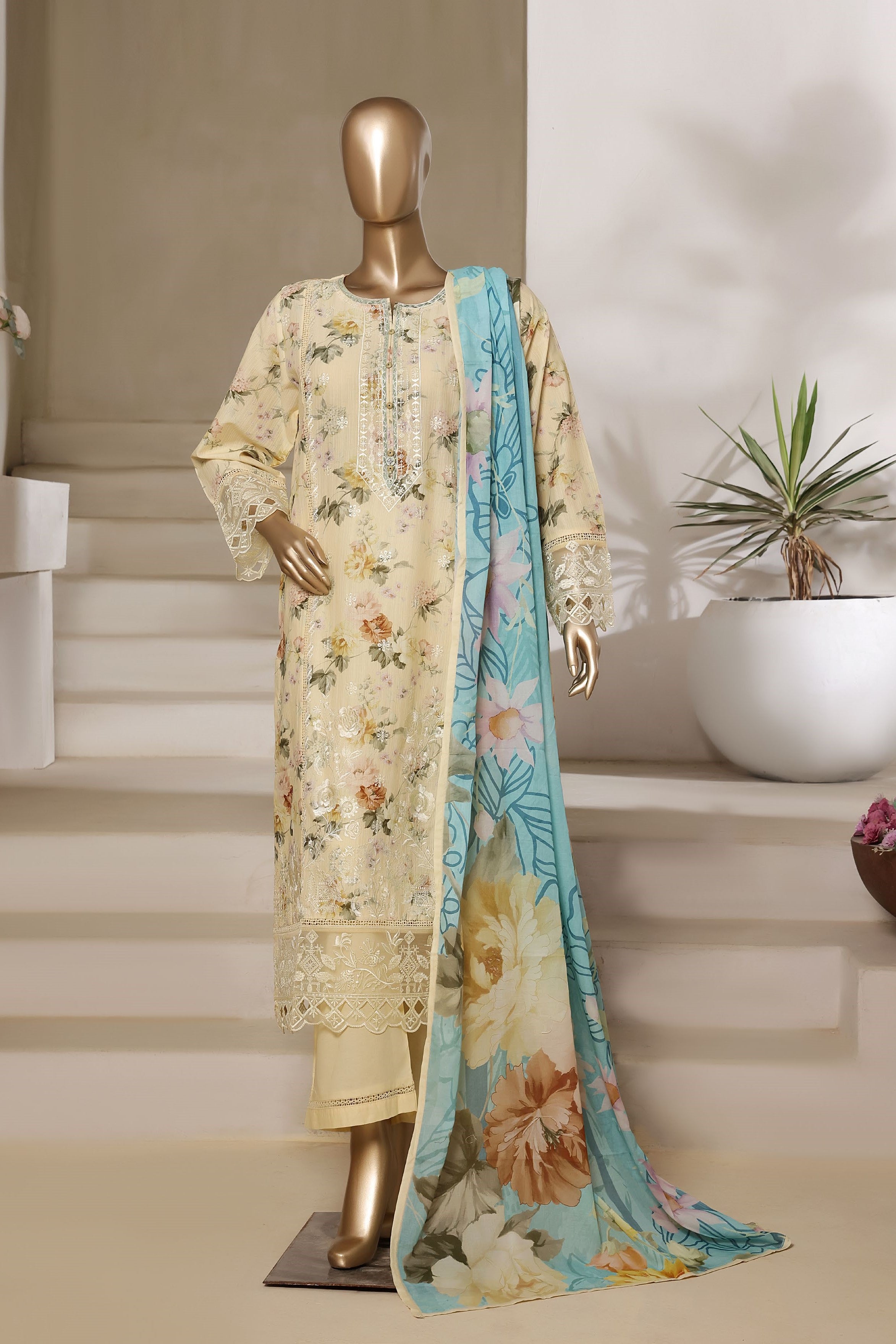 Sada Bahar Embroidered Lawn 3 Piece Suit SBA216